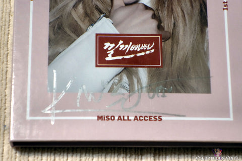 Miso ‎– Miso All Access CD front cover autograph