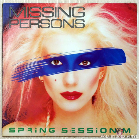Missing Persons ‎– Spring Session M vinyl record front cover