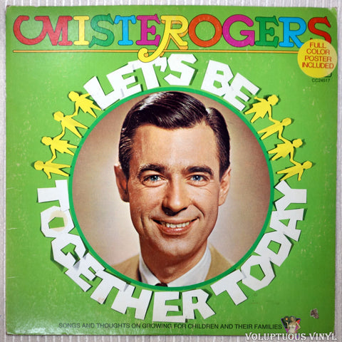 Mister Rogers ‎– Let's Be Together Today vinyl record front cover