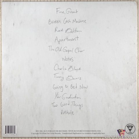 Modern Baseball ‎– You're Gonna Miss It All vinyl record back cover