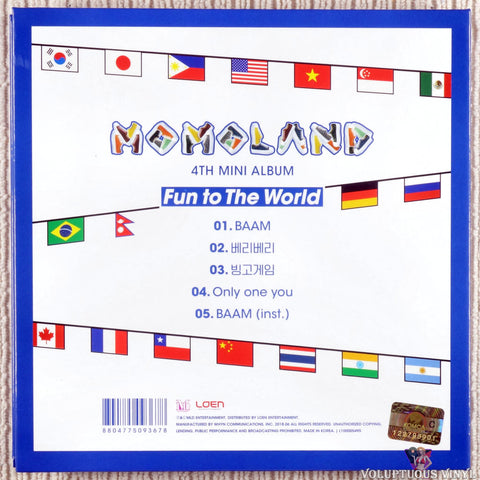 Momoland – Fun To The World CD back cover