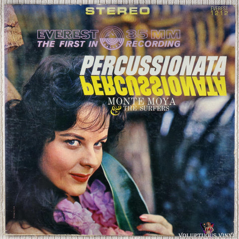 Monte Moya & The Surfers ‎– Percussionata vinyl record front cover