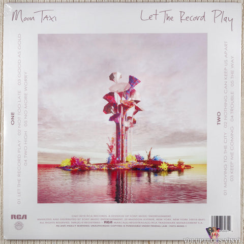 Moon Taxi ‎– Let The Record Play vinyl record back cover