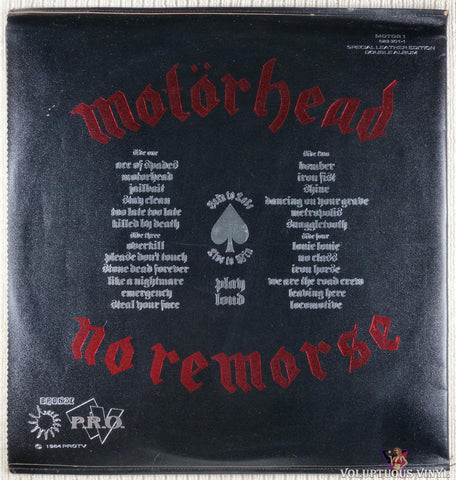 Motörhead – No Remorse (1984) 2xLP, Limited Edition Leather Cover, UK Press