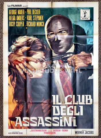 Murderers Club of Brooklyn (1967) - Italian 2F - Masked Man With Gun To Woman's Head
