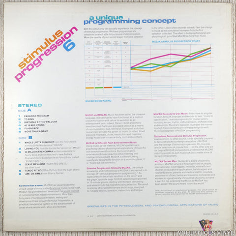 Unknown Artist – Stimulus Progression 6 vinyl record back cover