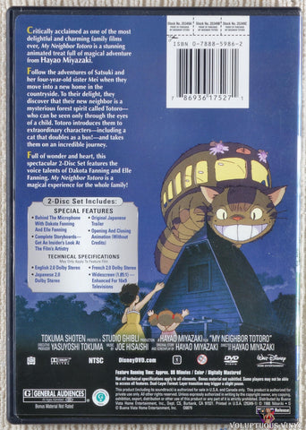 My Neighbor Totoro DVD back cover