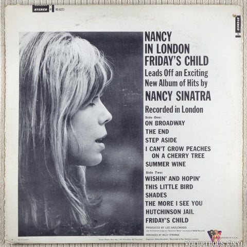 Nancy Sinatra – Nancy In London vinyl record back cover