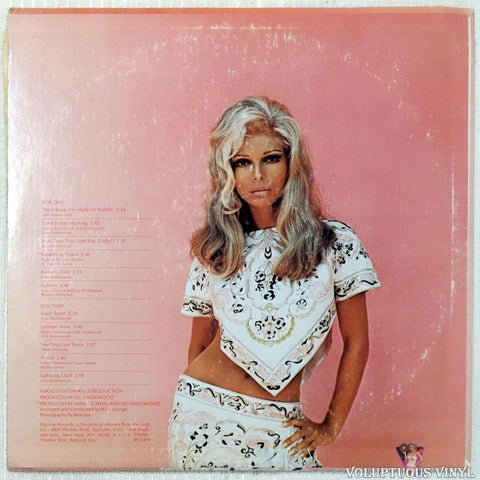 Nancy Sinatra ‎– Nancy's Greatest Hits vinyl record back cover
