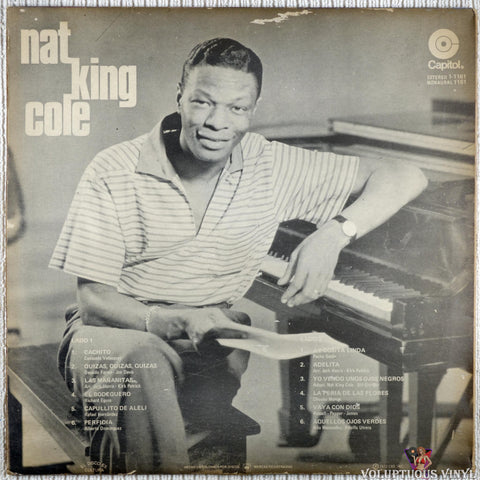 Nat King Cole ‎– En Español vinyl record back cover