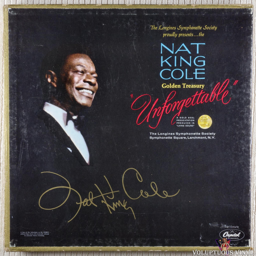 Nat King Cole – Nat King Cole Golden Treasury "Unforgettable" vinyl record front cover