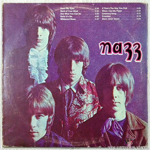 Nazz ‎– Nazz vinyl record back cover
