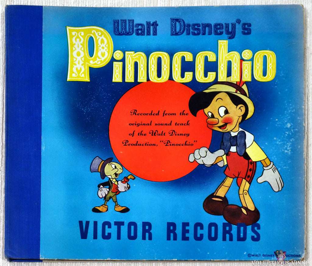 Ned Washington, Leigh Harline ‎– Walt Disney's Pinocchio shellac front cover