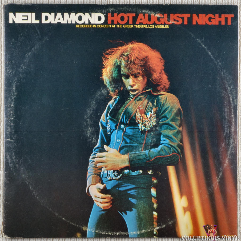 Neil Diamond – Hot August Night vinyl record front cover