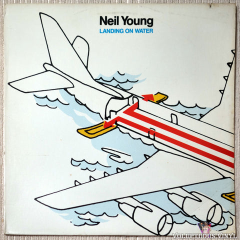 Neil Young ‎– Landing On Water vinyl record front cover