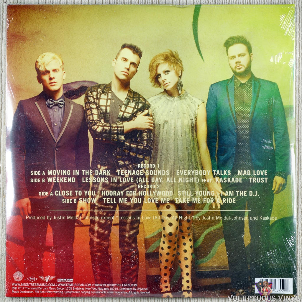 Neon Trees ‎– Picture Show (2012) 2 × Vinyl, LP, Album, Gatefold