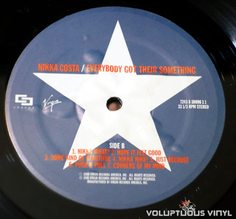 Nikka Costa ‎– Everybody Got Their Something - Vinyl Record - Label