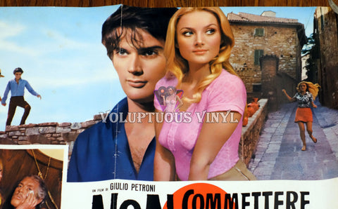 Don't Commit Impure Deeds (1971) Italian Fotobusta - Barbara Bouchet pink top
