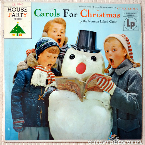 The Norman Luboff Choir ‎– Carols For Christmas vinyl record front cover