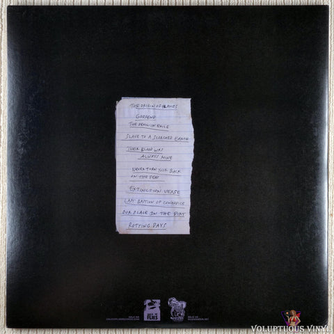 Northless ‎– Last Bastion Of Cowardice vinyl record back cover