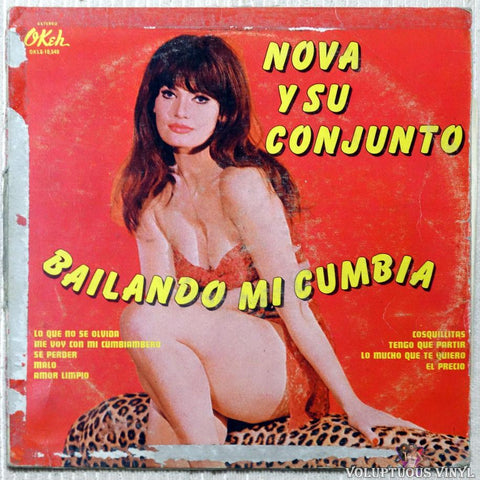 Nova Y Su Conjunto ‎– Bailando Mi Cumbia vinyl record front cover