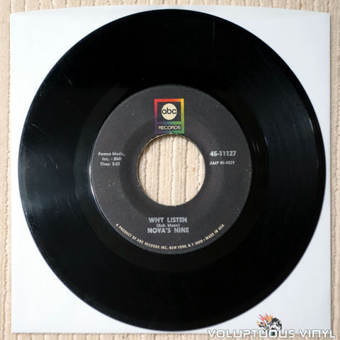 Nova's Nine – Why Listen / Pain (1968) 7" Single