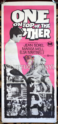 One On Top Of The Other (1969) - '72 Australian Daybill - Temptress Marisa Mell
