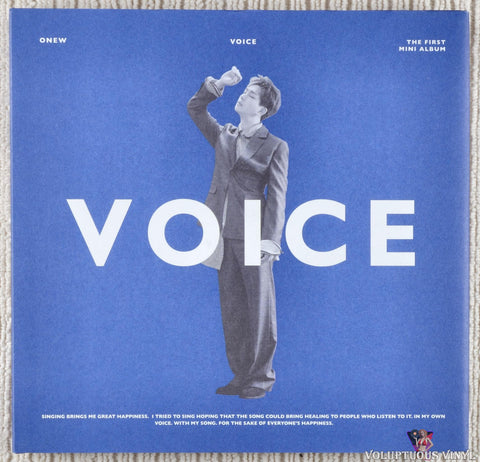 Onew ‎– Voice CD front cover
