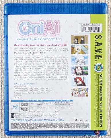 OniAi: Complete Series Blu-ray back cover