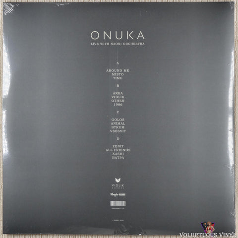 Onuka ‎– Live With Naoni Orchestra vinyl record back cover