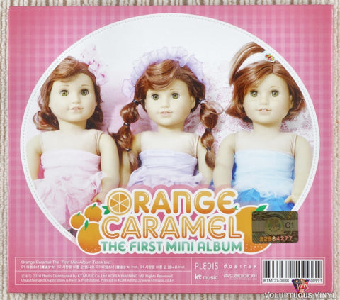 Orange Caramel ‎– The First Mini Album CD back cover
