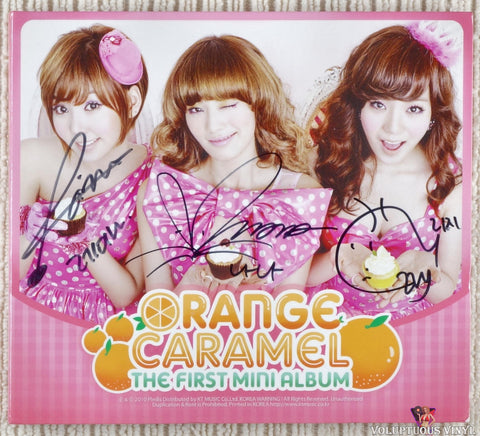 Orange Caramel ‎– The First Mini Album (2010) Autographed, Korean Press