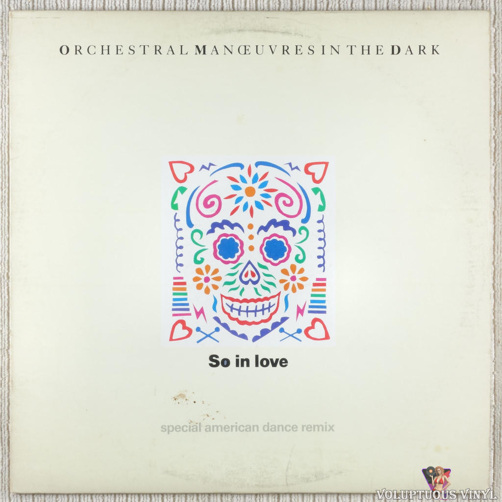 Orchestral Manœuvres In The Dark – So In Love (Special American Dance Remix) vinyl record front cover