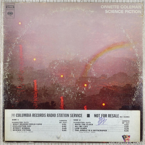 Ornette Coleman – Science Fiction vinyl record front cover