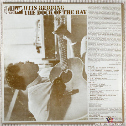 Otis Redding – The Dock Of The Bay vinyl record back cover
