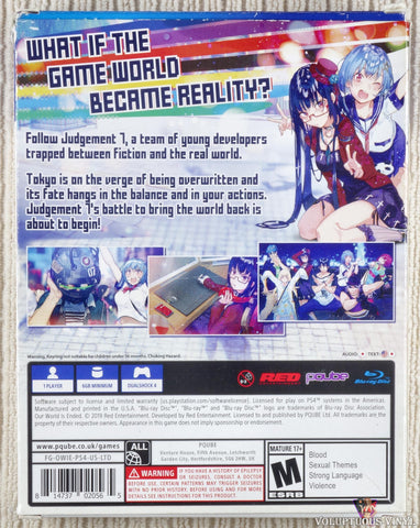 Our World Is Ended PS4 box back cover