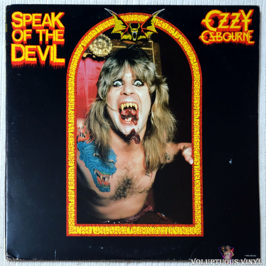 Ozzy Osbourne ‎– Speak Of The Devil vinyl record front cover