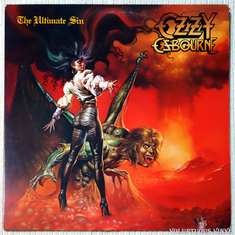 Ozzy Osbourne ‎– The Ultimate Sin vinyl record front cover