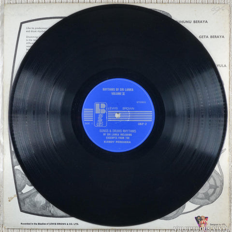 Pani Bharata & Troupe – Rhythms Of Sri Lanka Vol. II vinyl record
