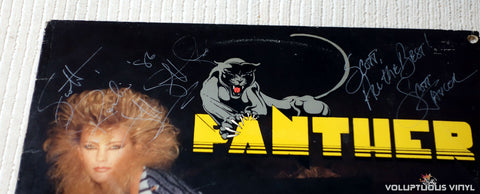 Panther ‎– Panther - Vinyl Record - Front Cover Autographs