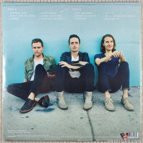 Parachute ‎– Wide Awake vinyl record back cover