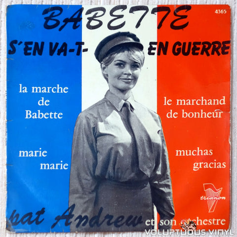 Pat Andrew Et Son Orchestre ‎– Babette S'en Va-T-En Guerre vinyl record front cover