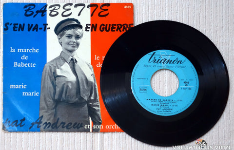 Pat Andrew Et Son Orchestre ‎– Babette S'en Va-T-En Guerre vinyl record