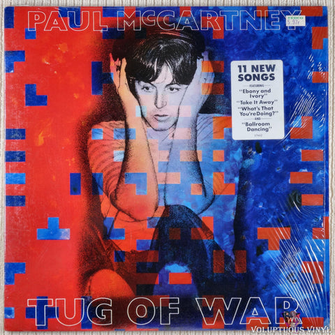 Paul McCartney ‎– Tug Of War vinyl record front cover