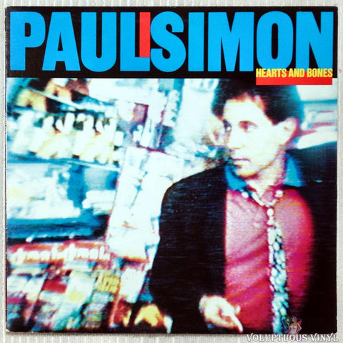 Paul Simon ‎– Hearts And Bones vinyl record front cover
