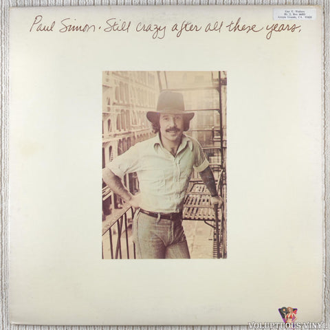Paul Simon – Still Crazy After All These Years vinyl record front cover