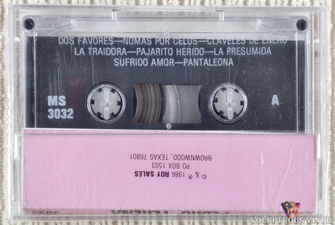 Pedro Yerena – 15 Exitos De Pedro Yerena cassette tape back cover