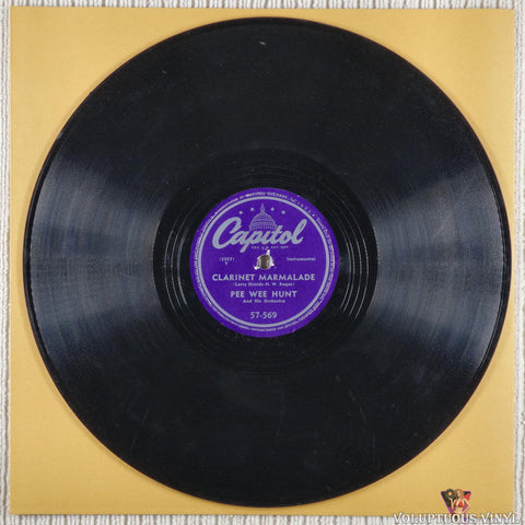 Pee Wee Hunt And His Orchestra – Clarinet Marmalade / Bessie Couldn't Help It shellac Side A