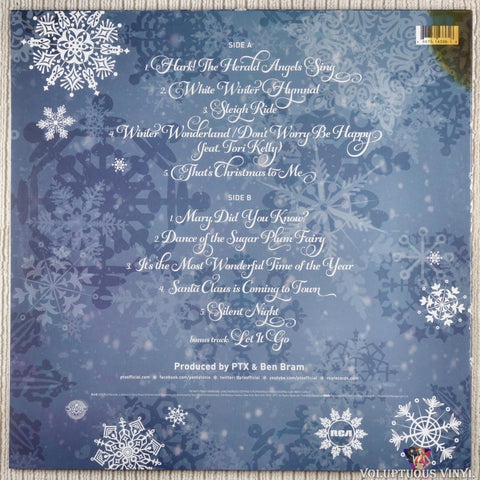 Pentatonix – That's Christmas To Me vinyl record back cover