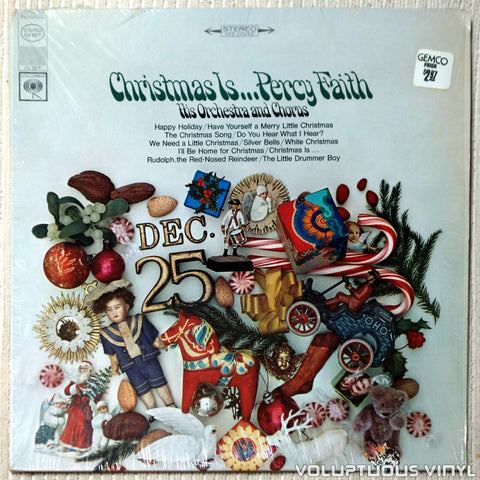Percy Faith His Orchestra And Chorus ‎– Christmas Is...Percy Faith His Orchestra And Chorus vinyl record front cover